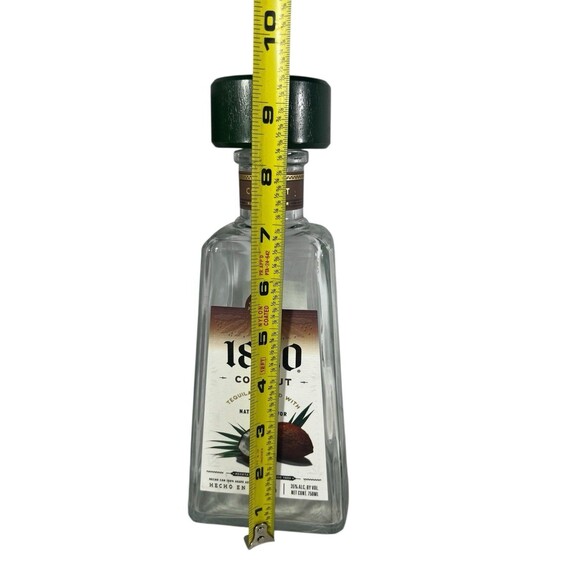 1800 Coconut Tequila Glass Bottle 750 mL Empty Liquor Bottle - Picture 3 of 10